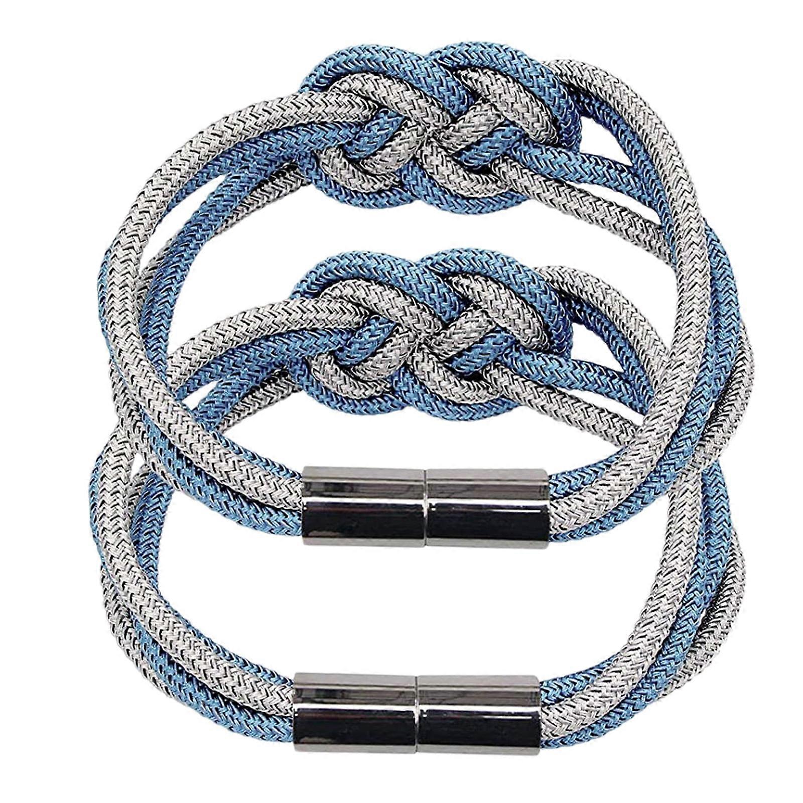 2 Pack Modern Curtain Tiebacks, Drape Holdbacks Compatible with Most Home Window Draperies, Light Blocking Thick or Thin Curtains