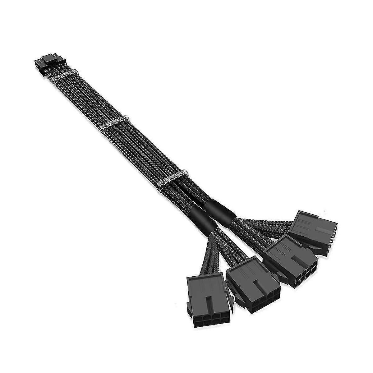 Rtx 4090 4080 4070ti 16pin(12+4) To 4x8pin Pci-e 5.0 Sleeved Extension Cable,12pin To 4x8pin Compat