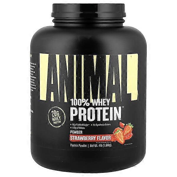 Animal, 100% Whey ProteinÃÂÃÂ¢ÃÂÃÂÃÂÃÂ¢ Powder, Strawberry, 4 lb (1.81 kg)
