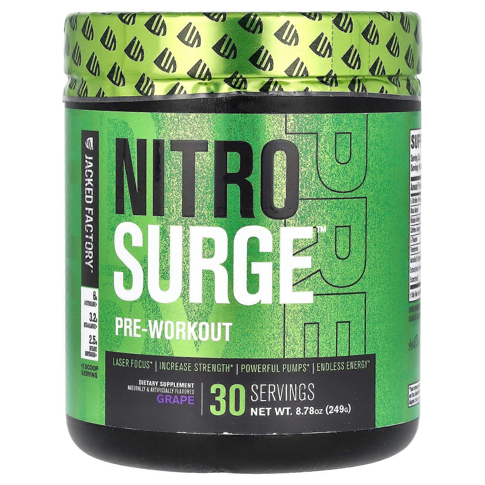 Nitro Surge, Pre-Workout, Grape, 8.78 oz (249 g)