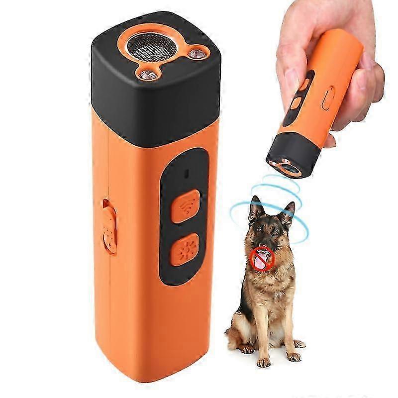 1Pc Anti Barking Device for Dogs Portable Dog Bark Deterrent Device with LED Flashlight for Outdoor