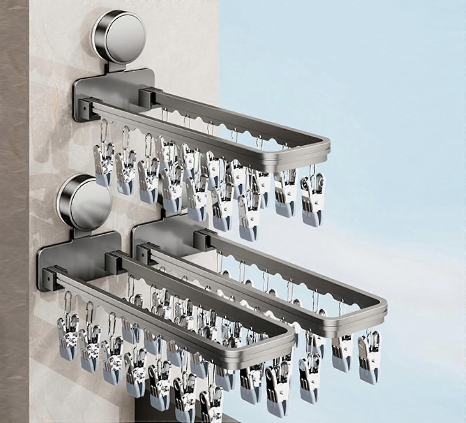 Folding Drying Rack White Compact Laundry Drying Rack For Small Spaces  Standing Clothes Rack