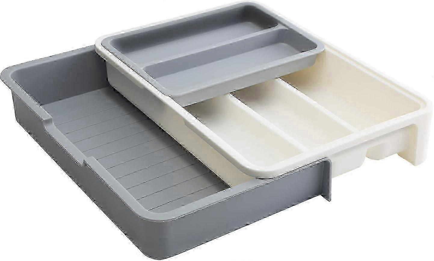 Tableware pallets Extended the adjustable tableware drawer tissue 7 partition tableware