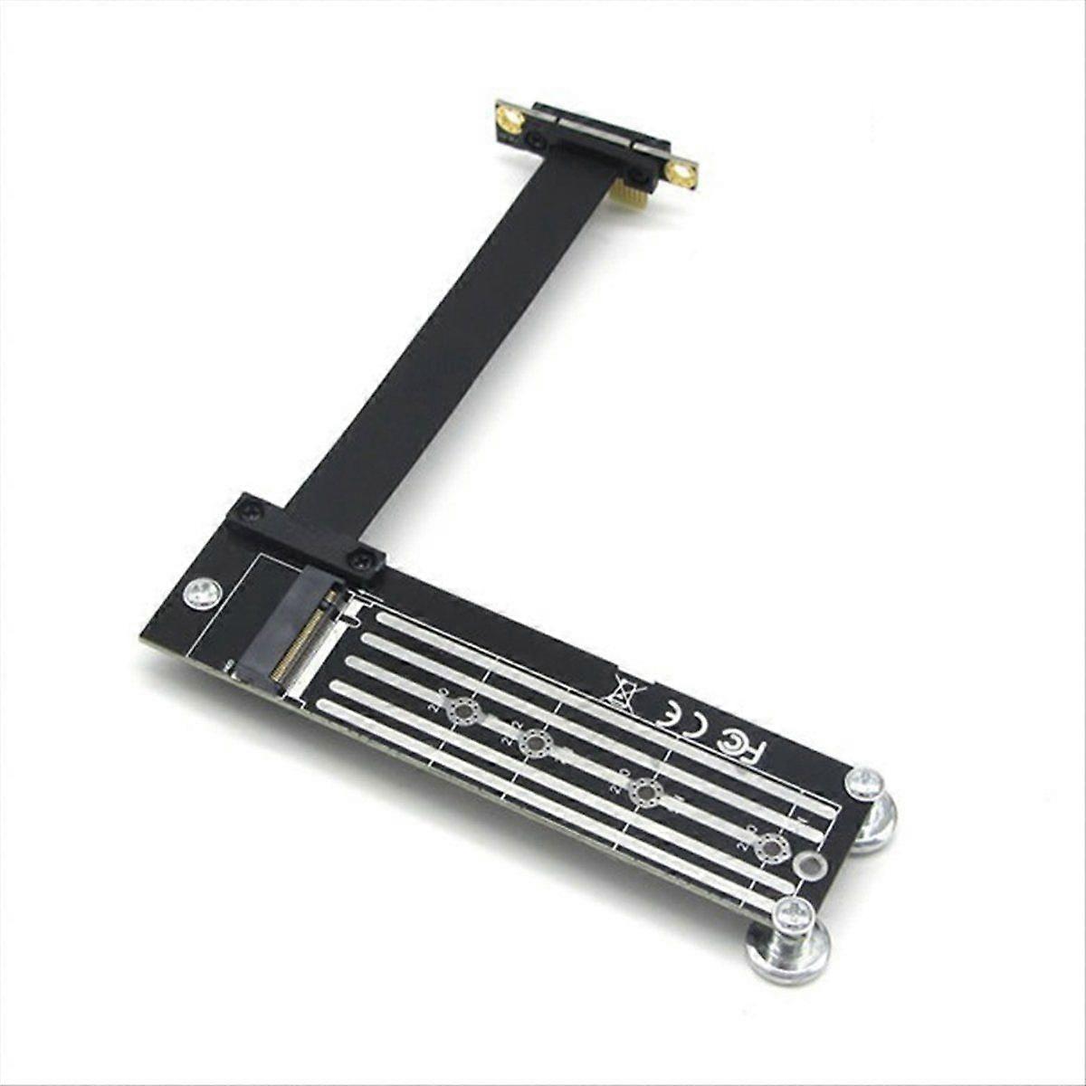 M2 to PCIE Riser PCIe X1 PCI-E3.0 1x to M.2 NVMe M Key Riser Card Gen3.0 Cable M2 Key-M PCI-Express