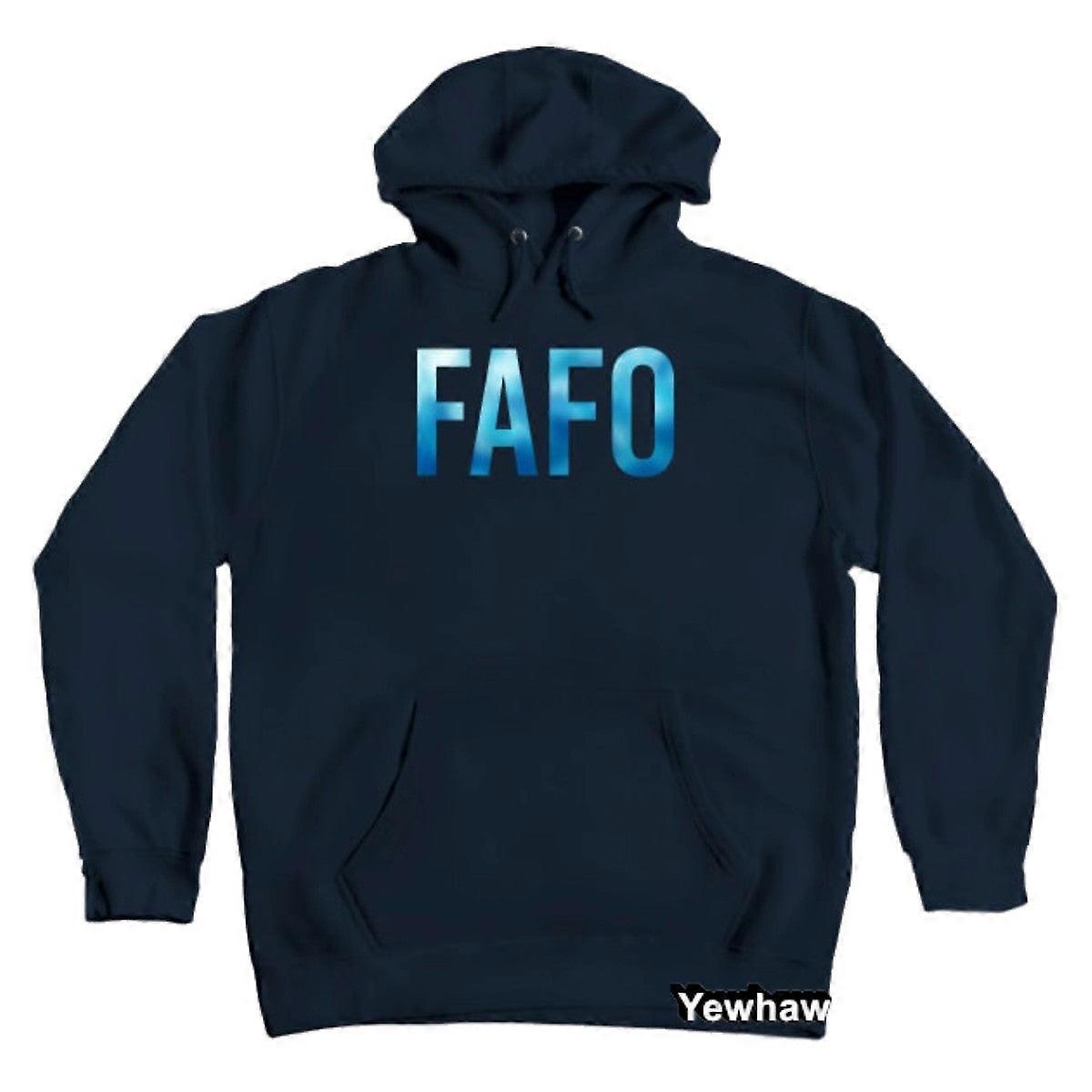 Fafo en sweat à capuche bleu glacé