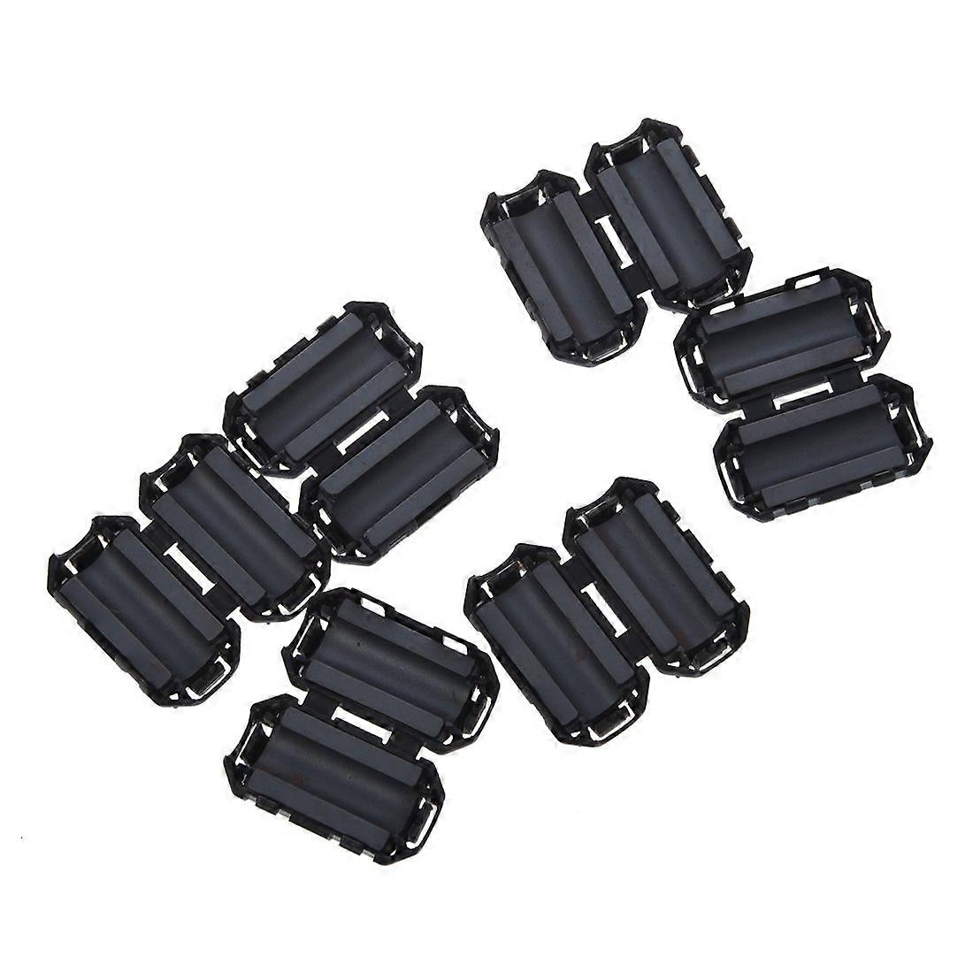 6 x Clip On RFI Noise Ferrite Core Filter For 7mm Cable ClipOn Ferrite Core Compatibility 6Pack Ferrite Core Material