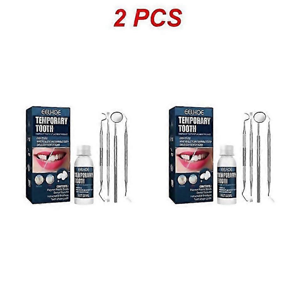 For 15pcs Temporary Tooth Repair Kit False Teeth Solid Glue Denture For Missing Broken Teeth Diy Mol