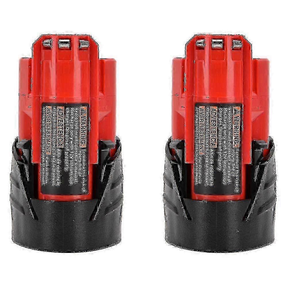 2PCS 12V 2500mAh 2.5Ah Li ion Battery compatible with Milwaukee M12 48-11-2401 Durable Core M12 Batt