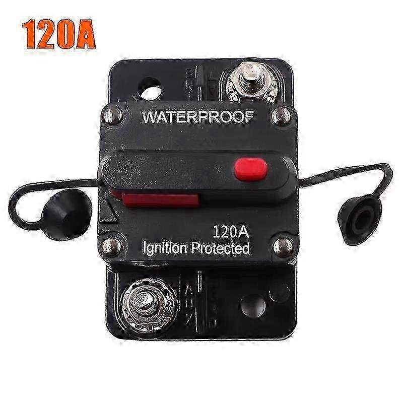 30A - 300A 12 - 48V DC IP67 Waterproof Circuit Breaker with Manual Reset Button for Car/Yacht/RV