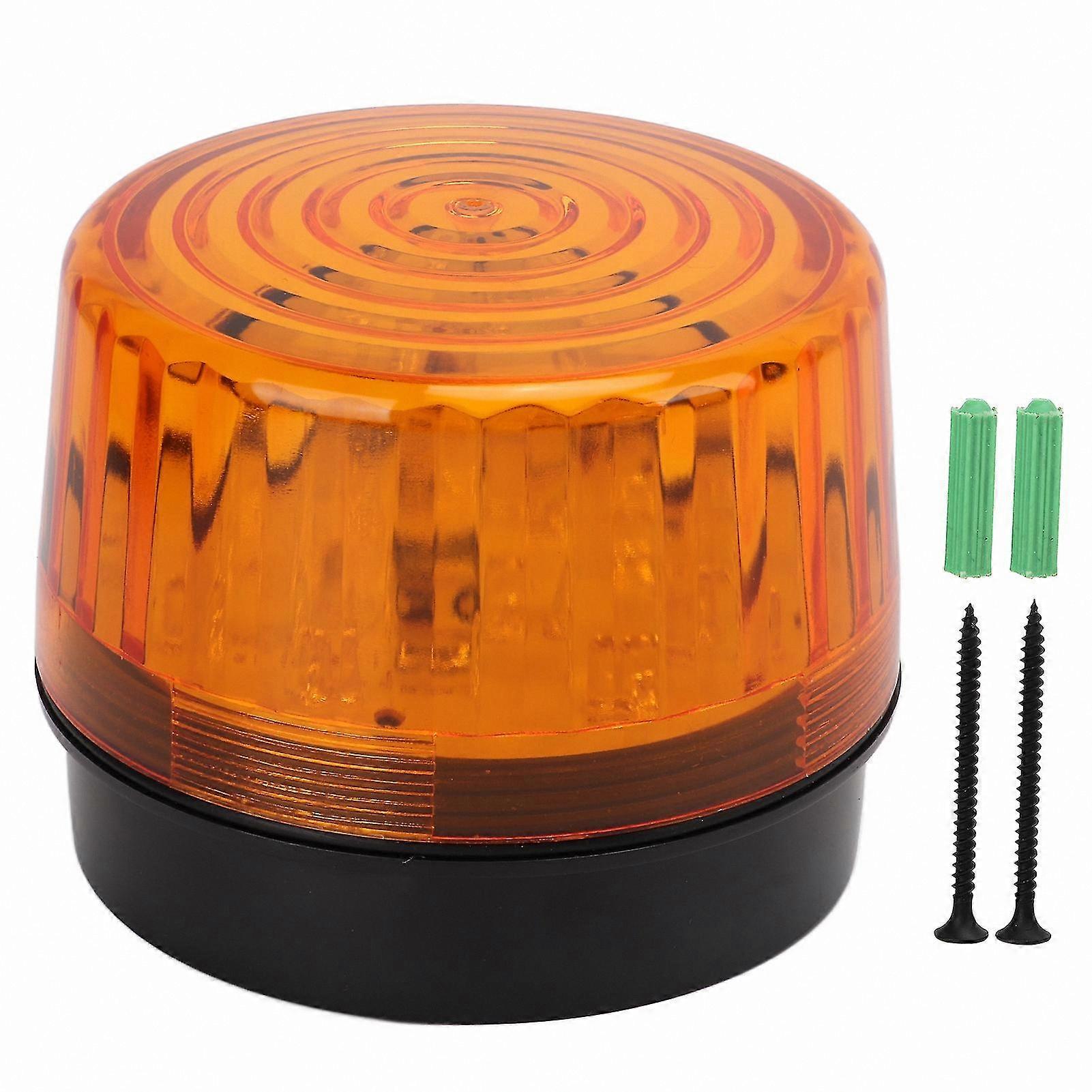 Yellow LED Warning Strobe Light for Industrial and Security Applications