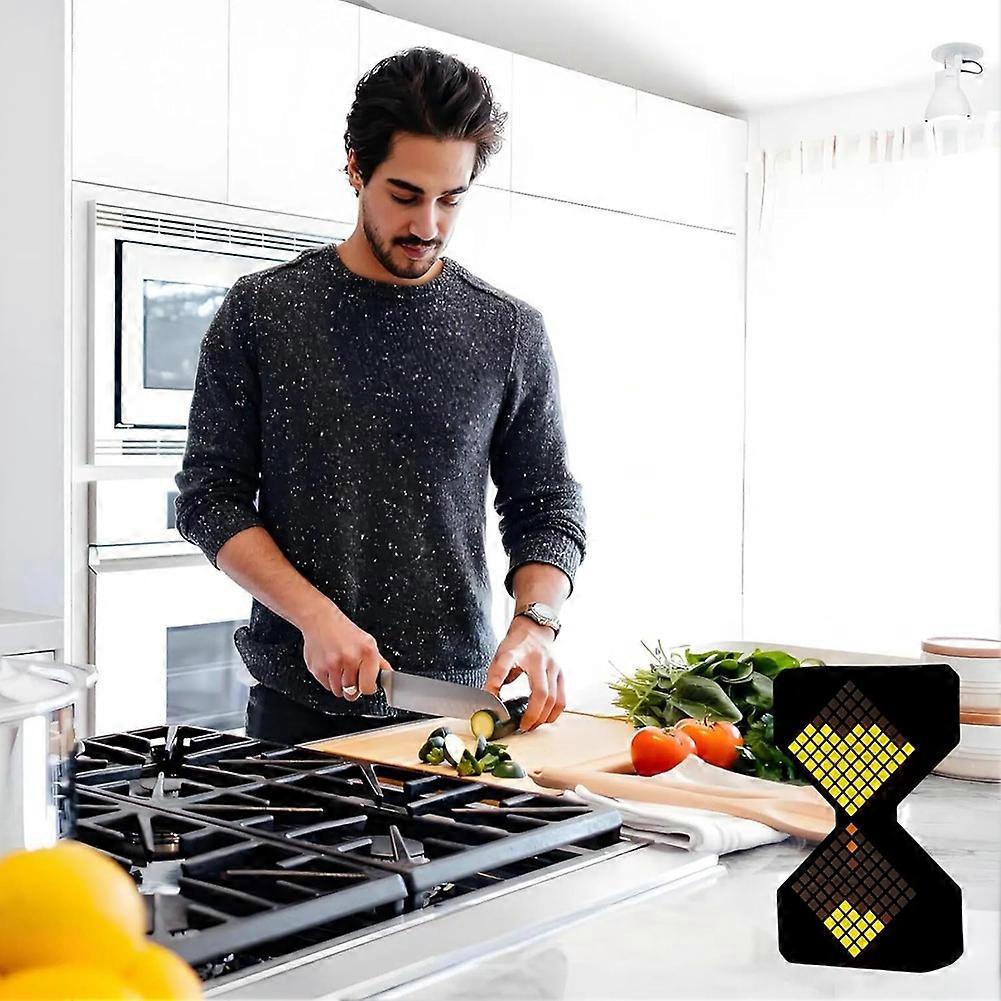 Digital Hourglass Light 1-30 Minute Freely Adjustable Gravity'S Timer Dynamic Flow Cube Led Night Light for Home Black