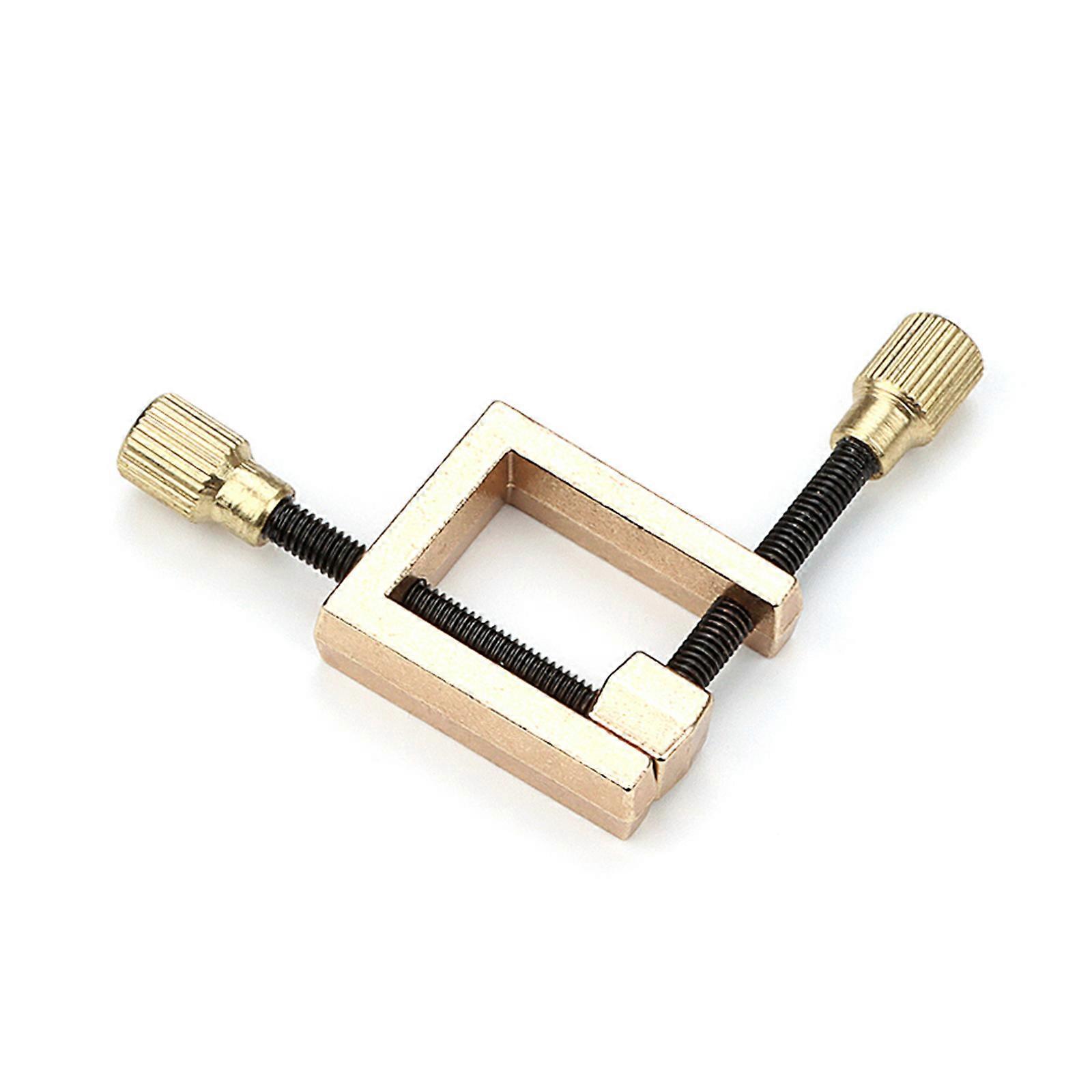 Portable Violin Edge Clamp Cracks Repair Tools Violin Making Tools Fixing Clamp Brass Square Clip Violin Spool Clamps Multicolor