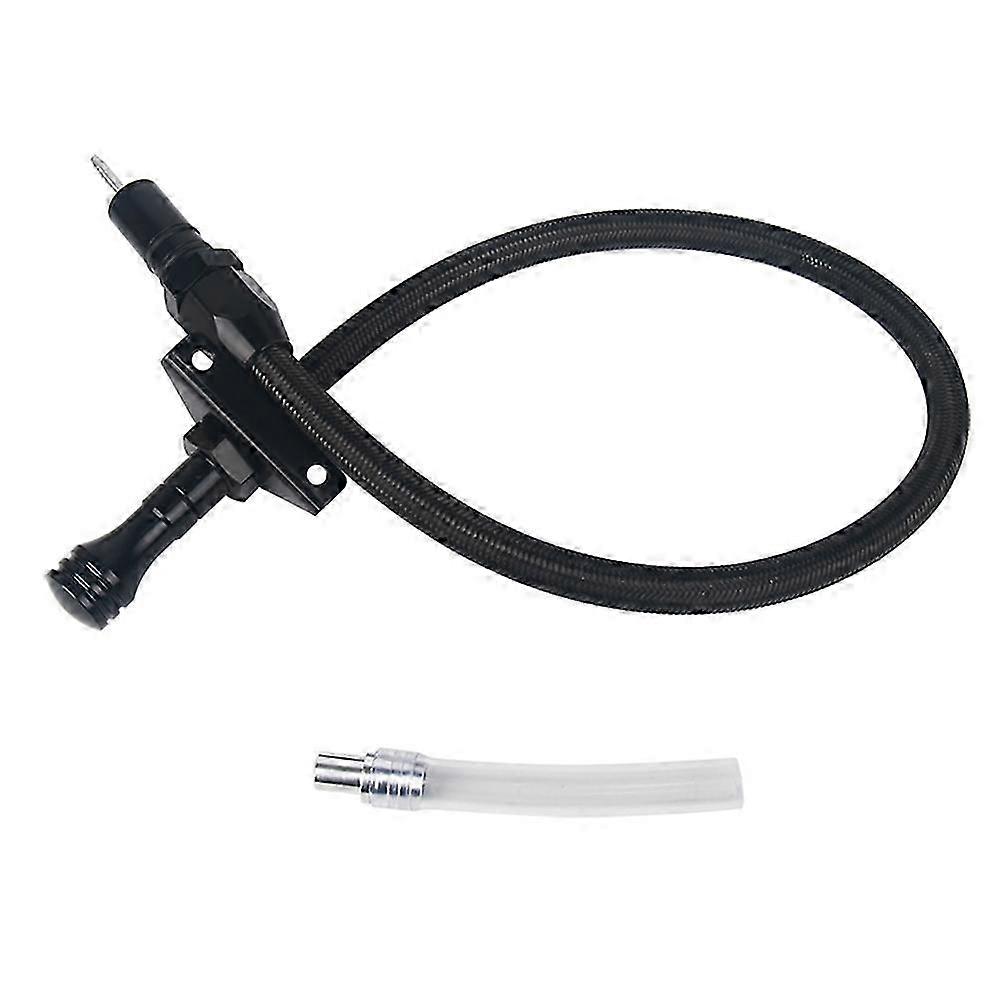 GM 4L80E transmission oil dipstick - stainless steel firewall mounted for LS engine compatibility