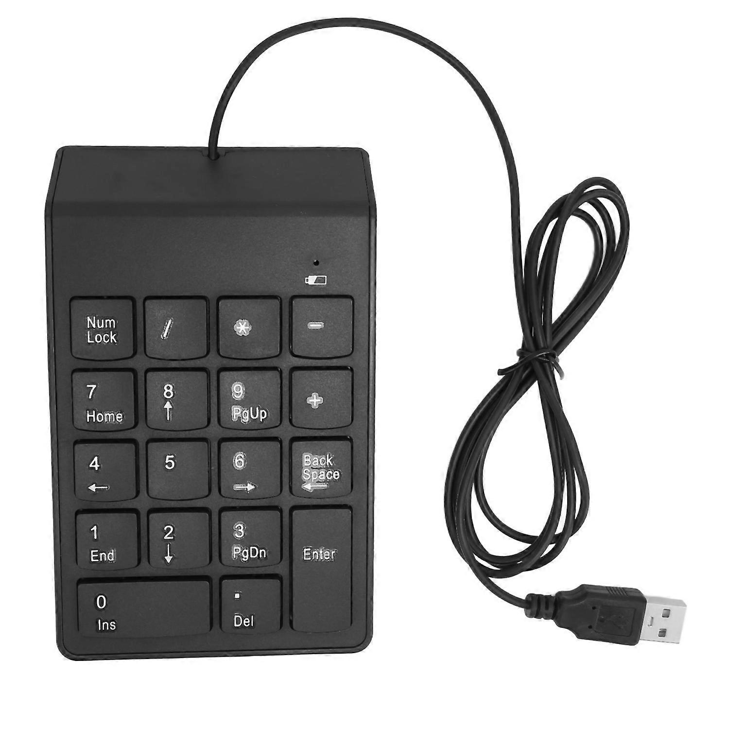 Numeric Keypad 18 Keys USB2.0 Plug and Play Ergonomic Design Portable Size Nonslip Pad Wide Compatib
