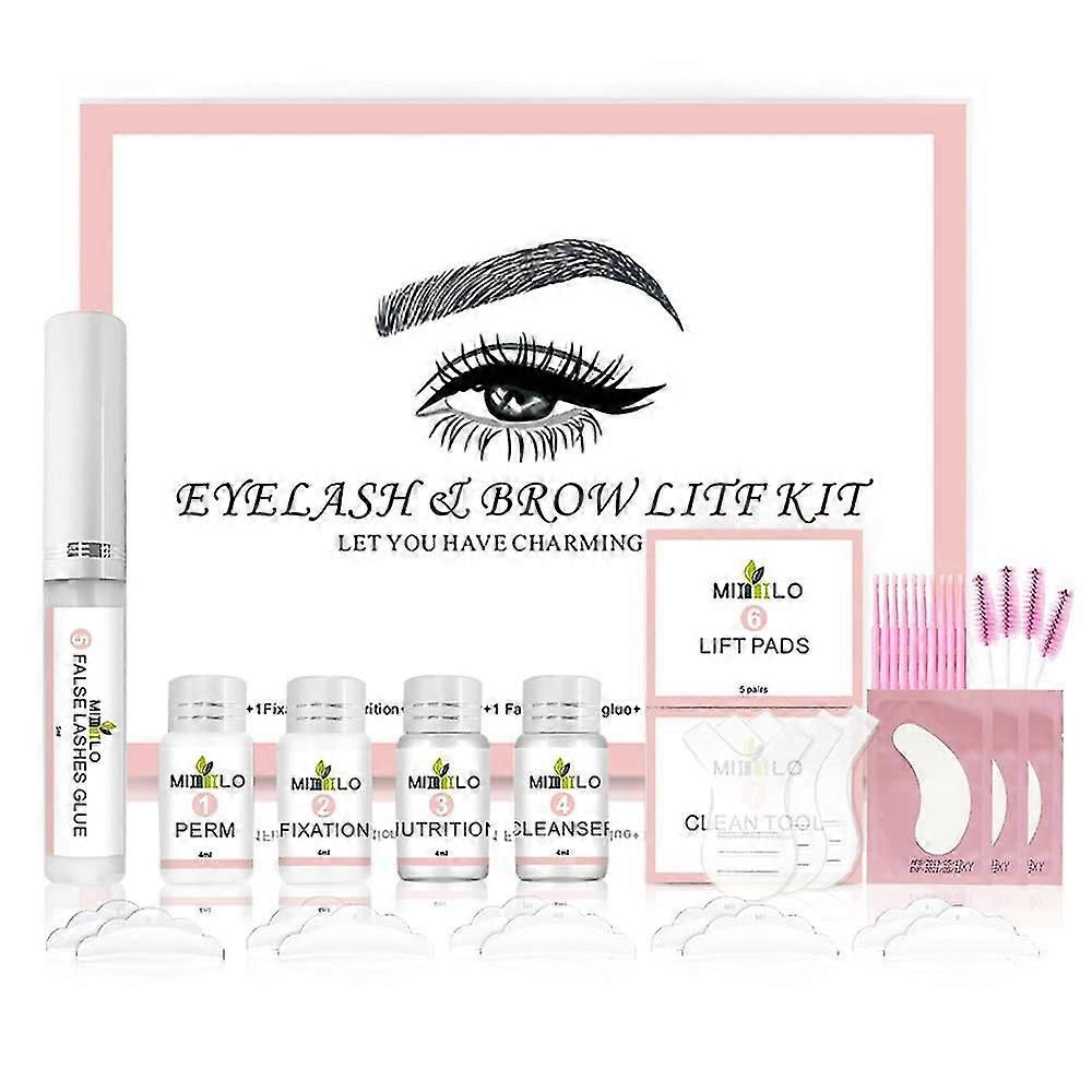 2 In1 Eyelash And Brow Lamination Kit,professional Eyelash Eyebrow Lift Kit,diy Perm Kit For Lashes Brows