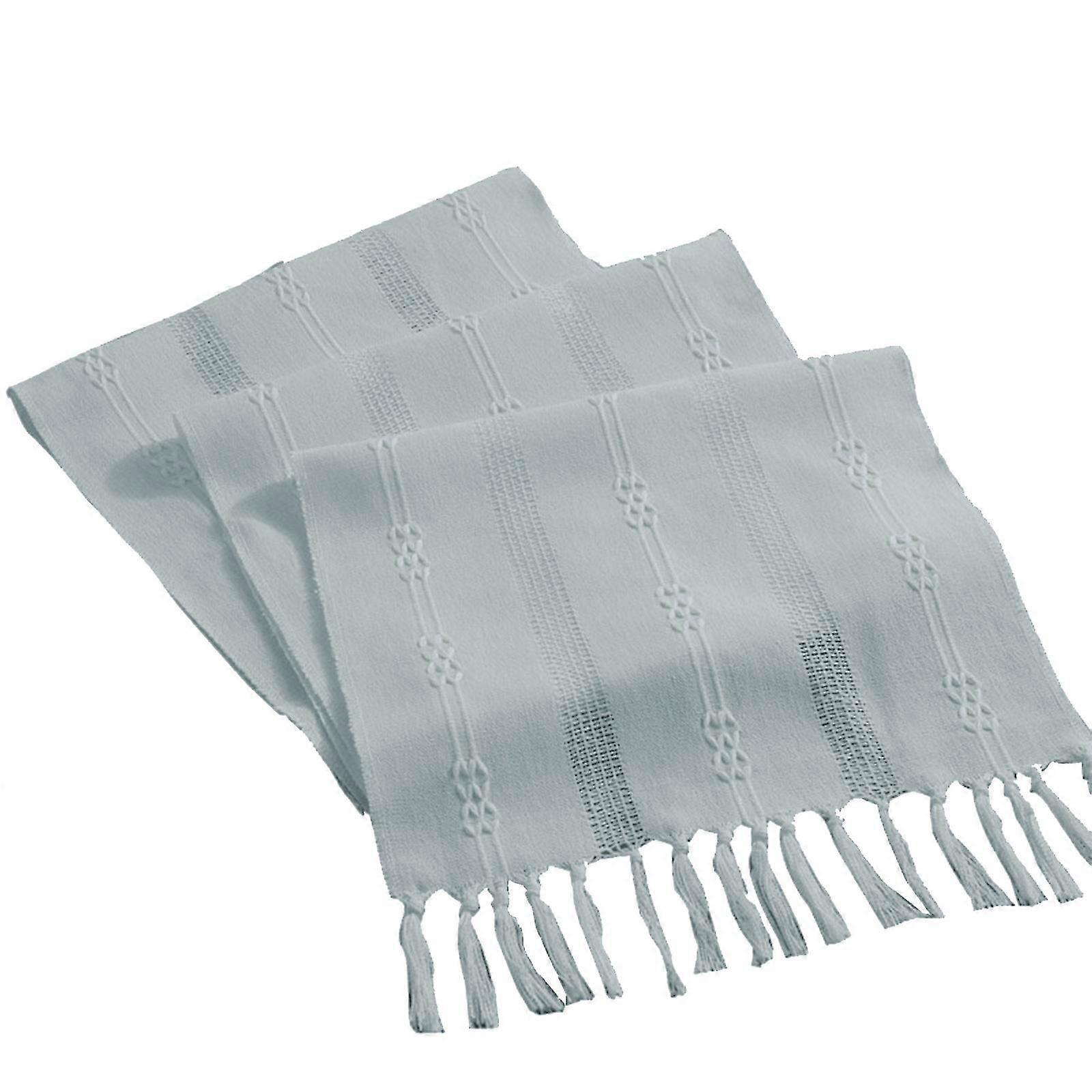 Boho Table Runner Rustic Linen Macrame Table Runner With Tassels Woven Table Runner For Bohemian Home Dining Bedroom Table Decoration FAN0620