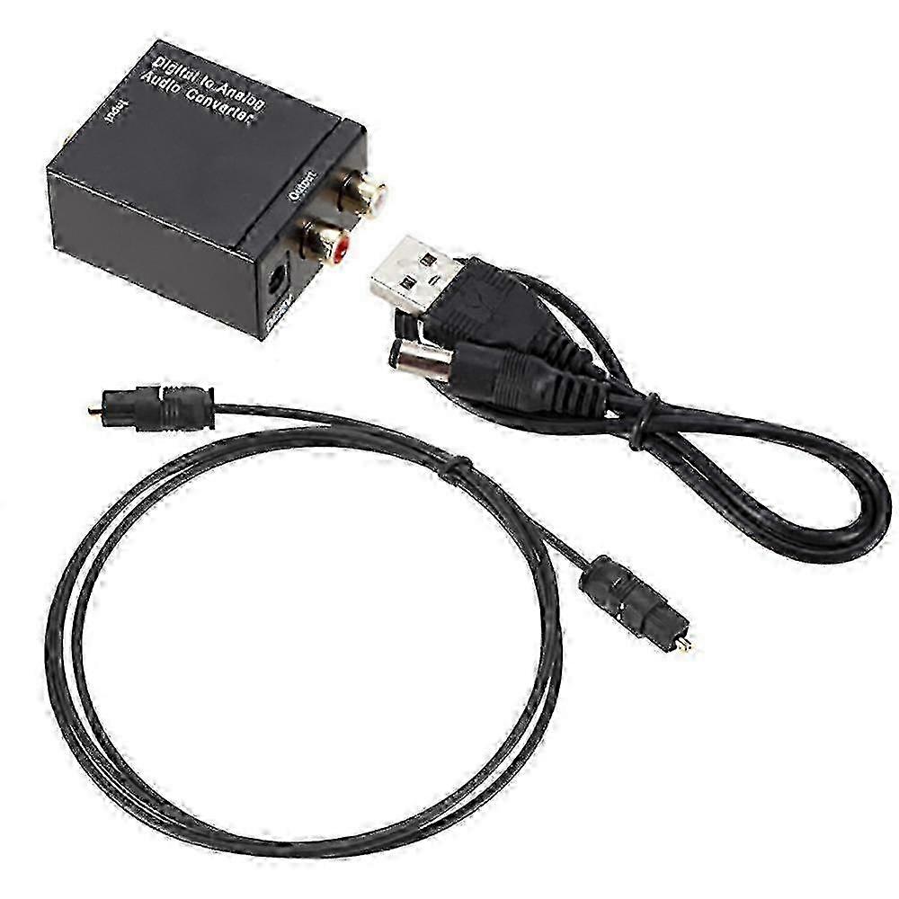 Digital Analogue Audio Converter Optical Coaxial Toslink Rca Adapter.
