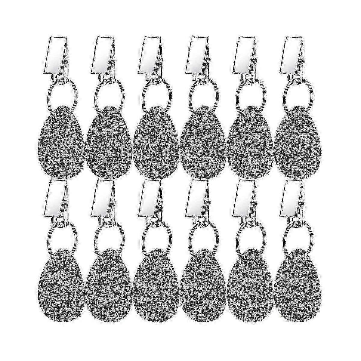 12Pcs Windproof Tablecloth Weights Teardrop Shape Stone for Home Kitchen