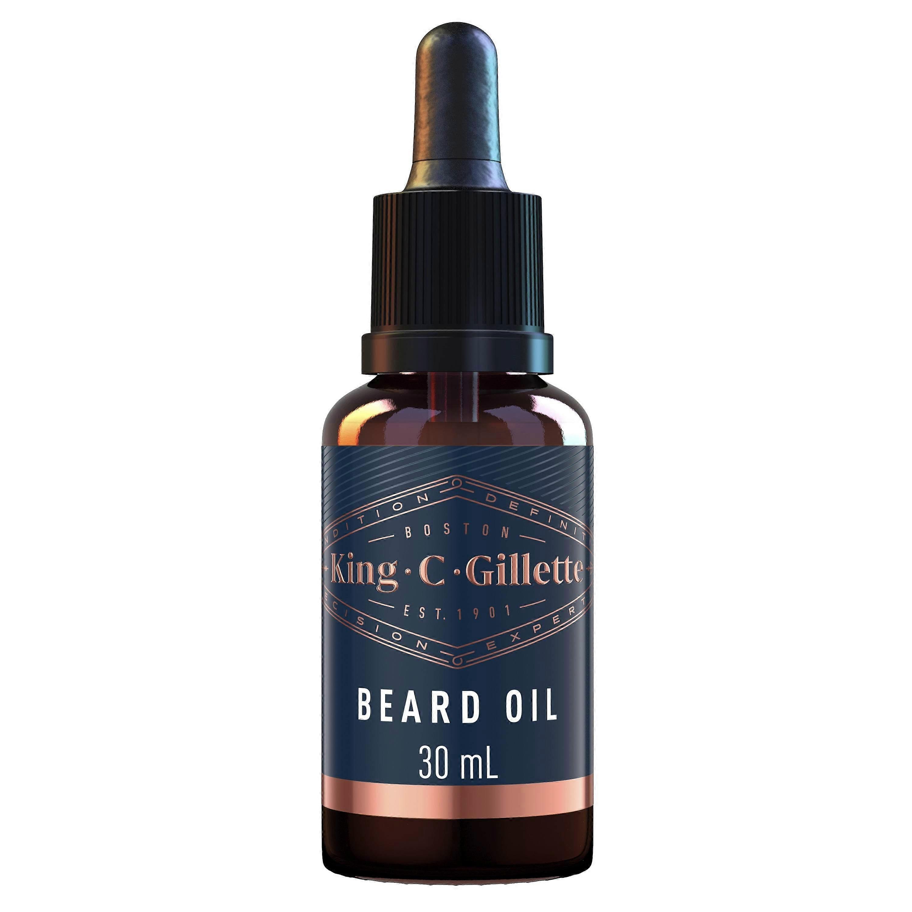 King C. Gillette 男士胡须油，1 盎司