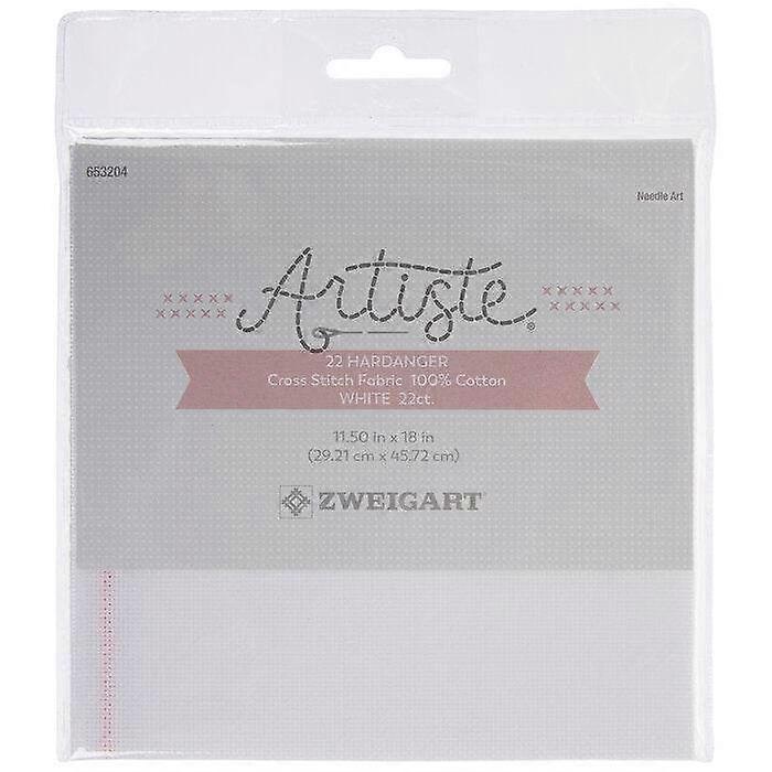 White 22-count Hardanger Cross Stitch Fabric