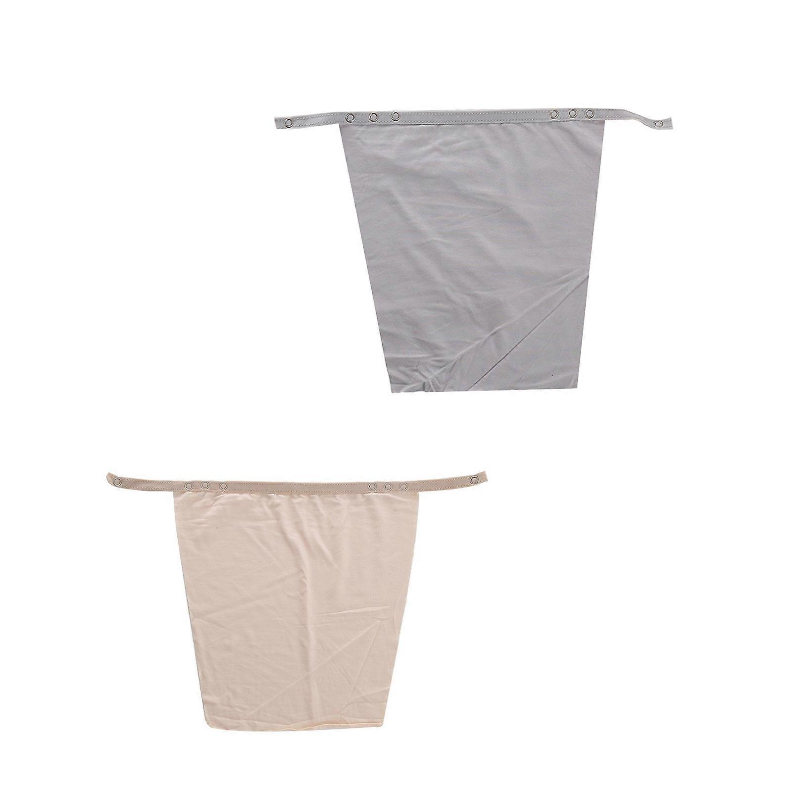 Adjustable Modesty Insert 2PCS Set Soft Cotton Blend for Daily Wear Bra Cover Insert Overlay Multicolor