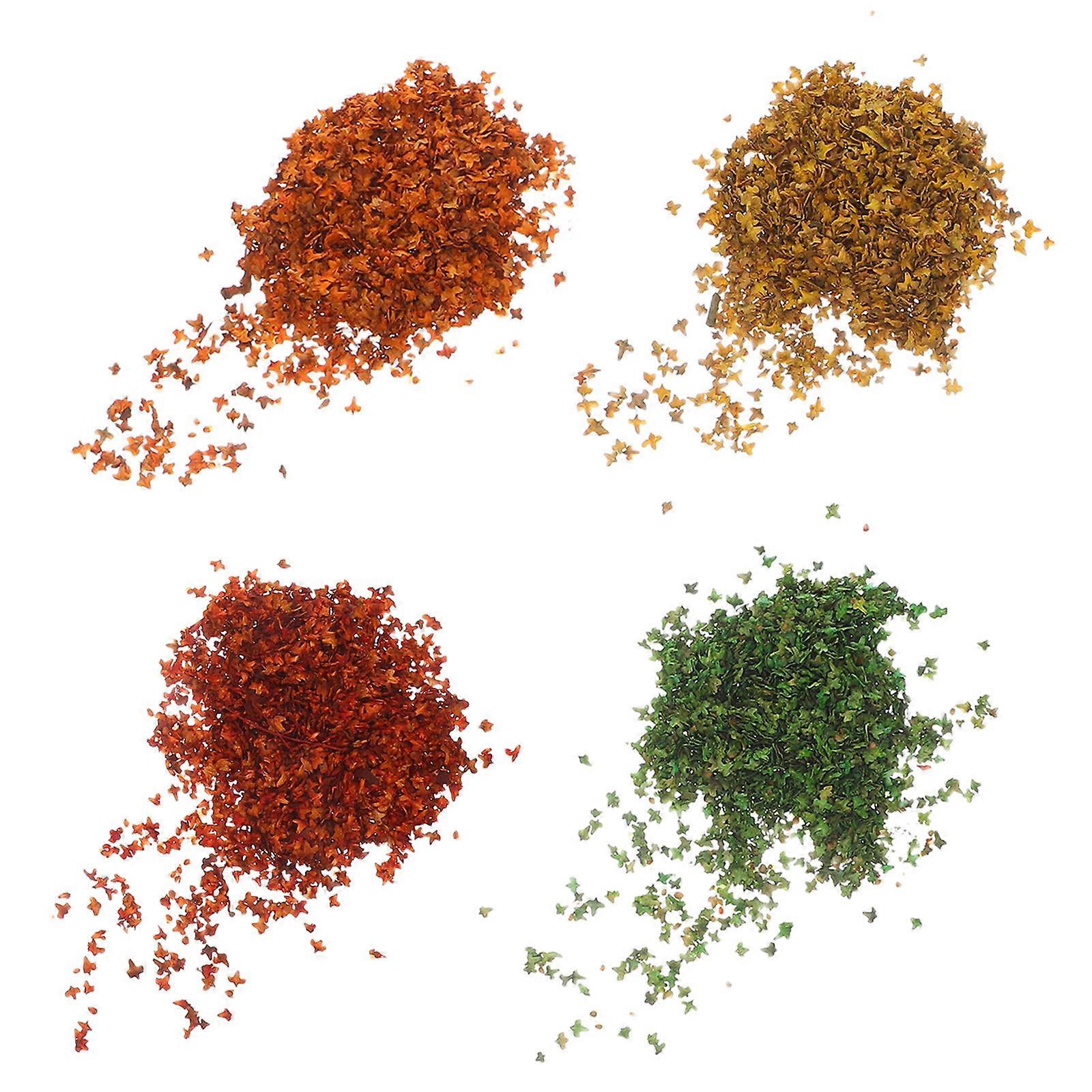 Artificial Autumn Maple Leaves Simulation Leaf for Decoration 4 Bags