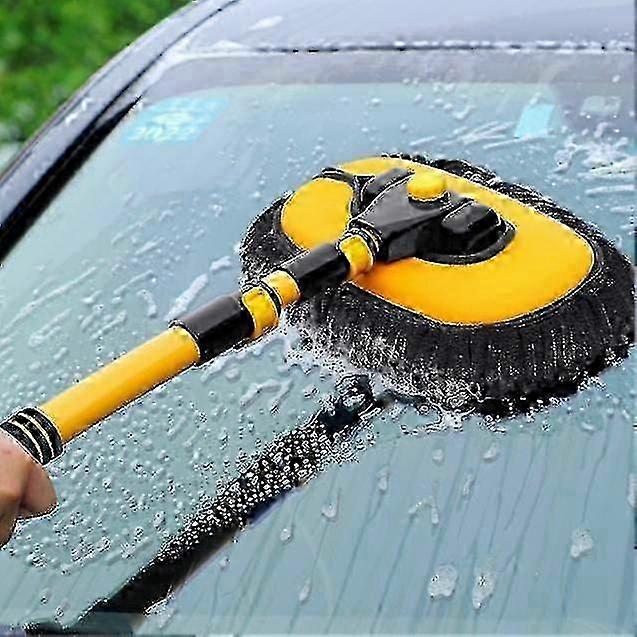 chenille car cleaning brush with telescoping long handle