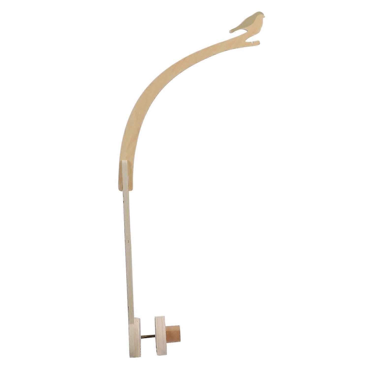Baby Crib Mobile Arm Stable Height Adjustable Bird Shape Crib Wooden Mobile Hanger for Home