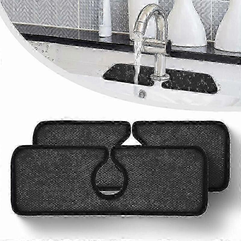 2Pcs washbasin absorbent pad black-46*10