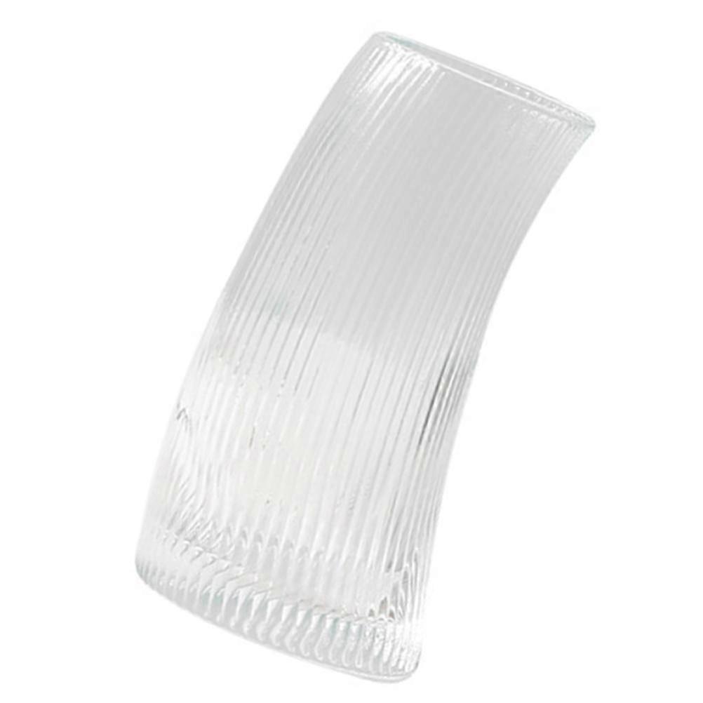 Striped Glass Cup Crescent-Shaped Cup for Drinking Use 1Pcs