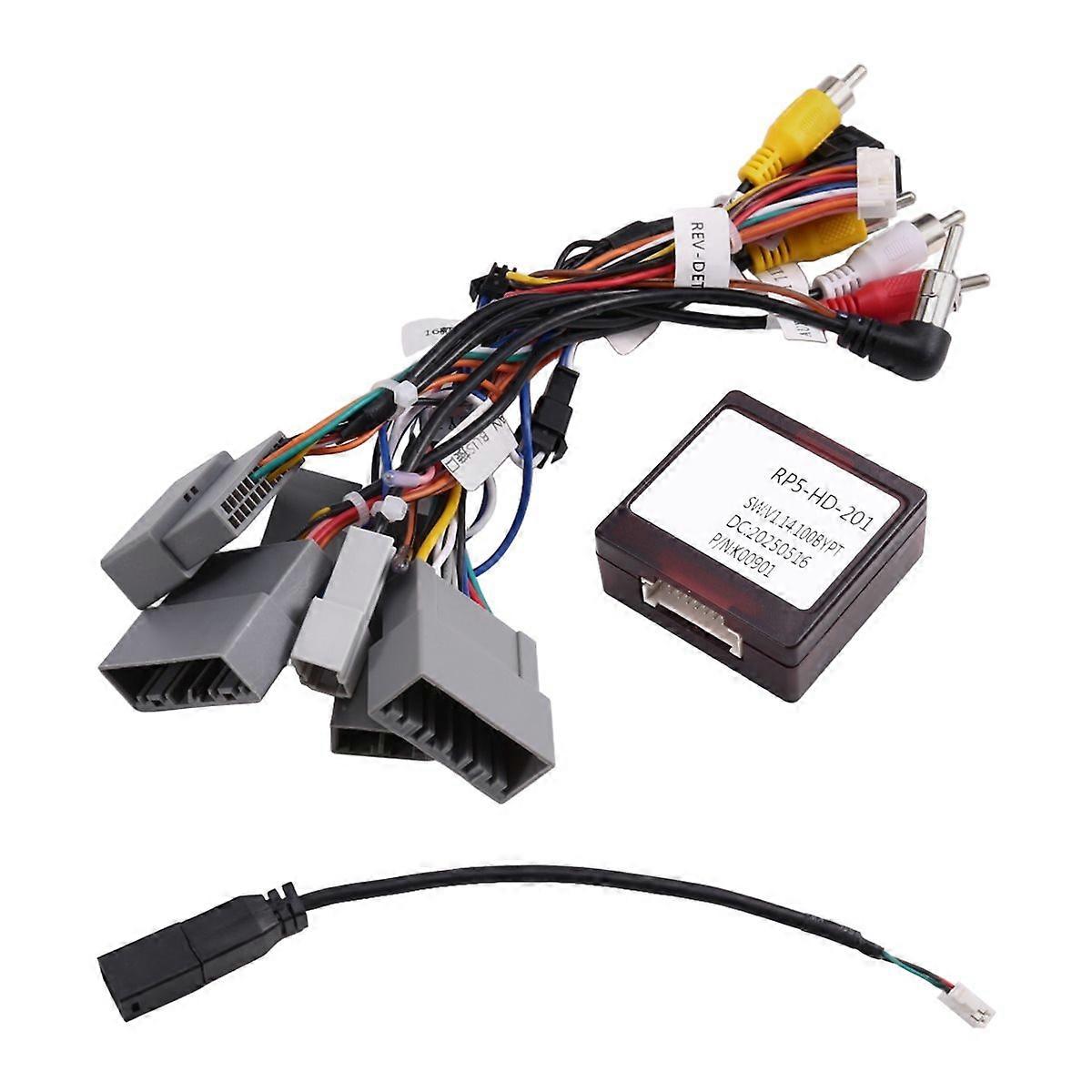 Autoradio-CAN-Bus-Decoder, 16-poliges CAN-Bus-Stromkabel, CAN-Bus-Adapterkabelbaum für 2017 und 2016