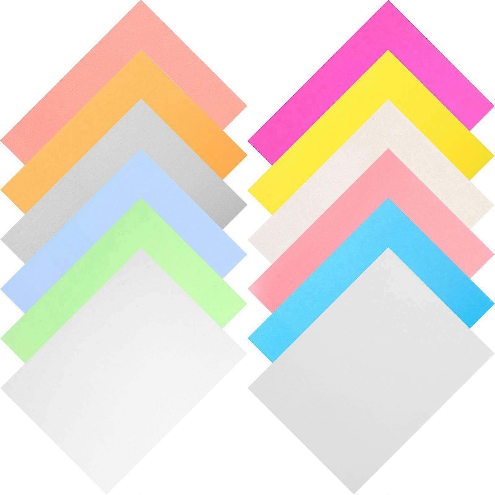 12pcs Heat Shrink Plastic Sheets Colored Shrink Plastic Sheets Shrink Sheets Shrink Art Sheets