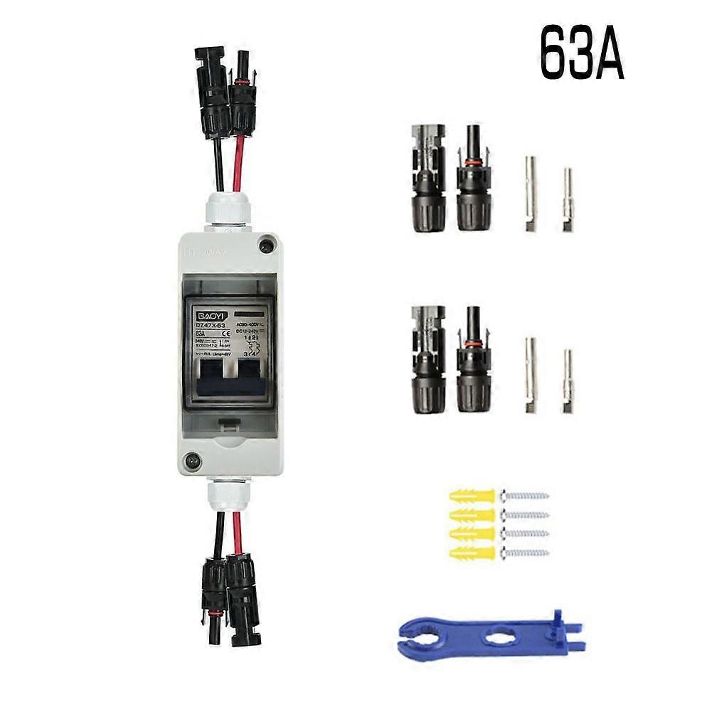 PV Isolator Switch DC/AC 30A IP65 Disconnect Circuit Breaker for Solar Panels
