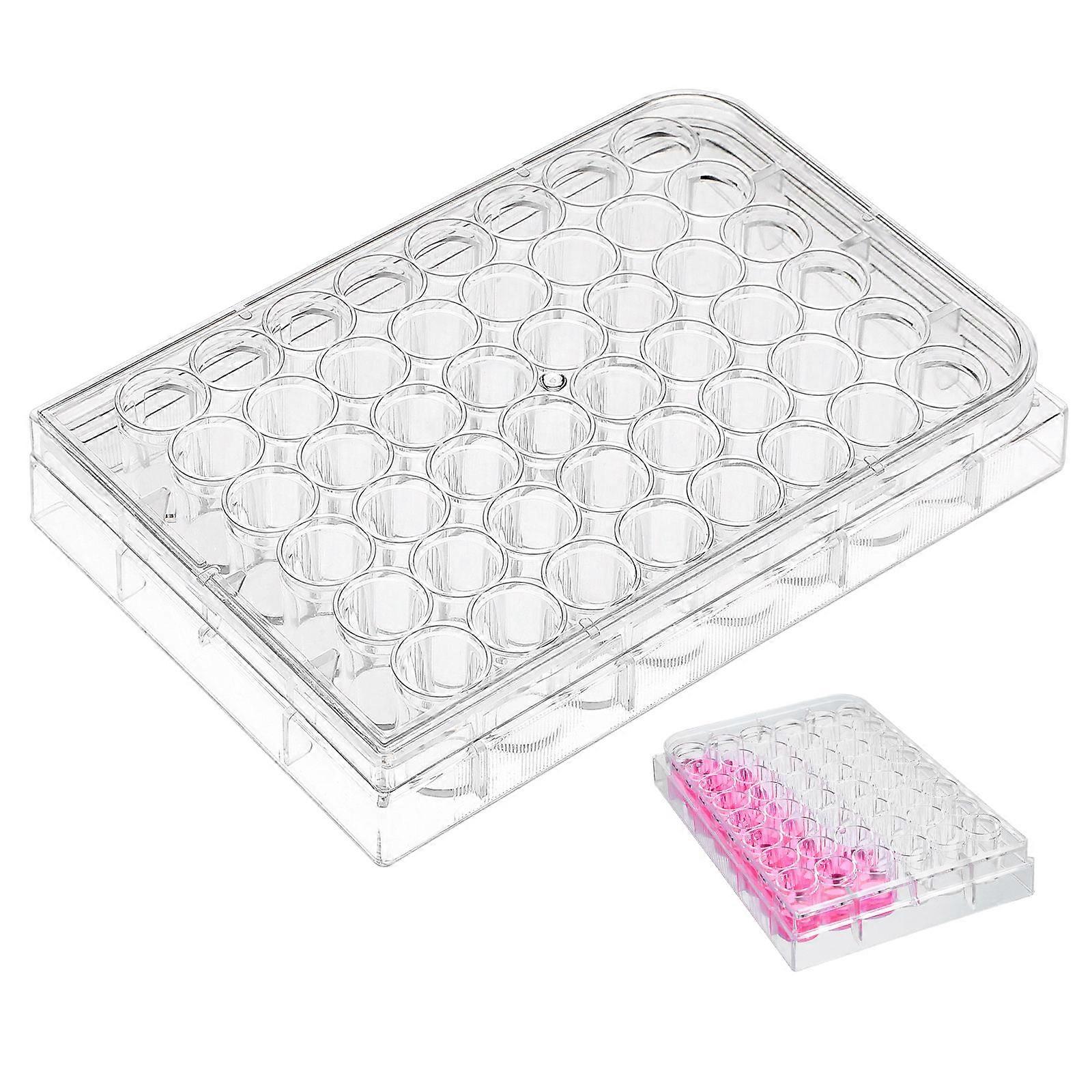 Tissue Culture Dish 48 Well Cell Experiment Plate Designed For Laboratory Use 12.70X8.50X2.00CM Transparent Virgin Polystyrene 1Set