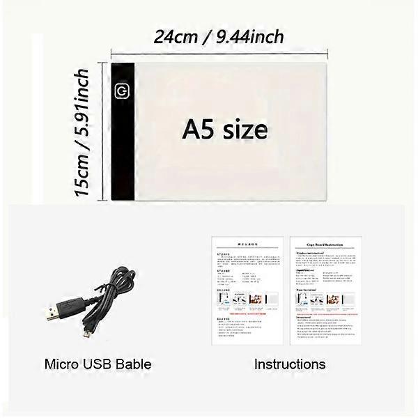 LEDドローイングコピーパッド3レベル調光可能なボードテーブルアニメーション絵画教育玩具ギフト調節可能なライトメモ帳子供用