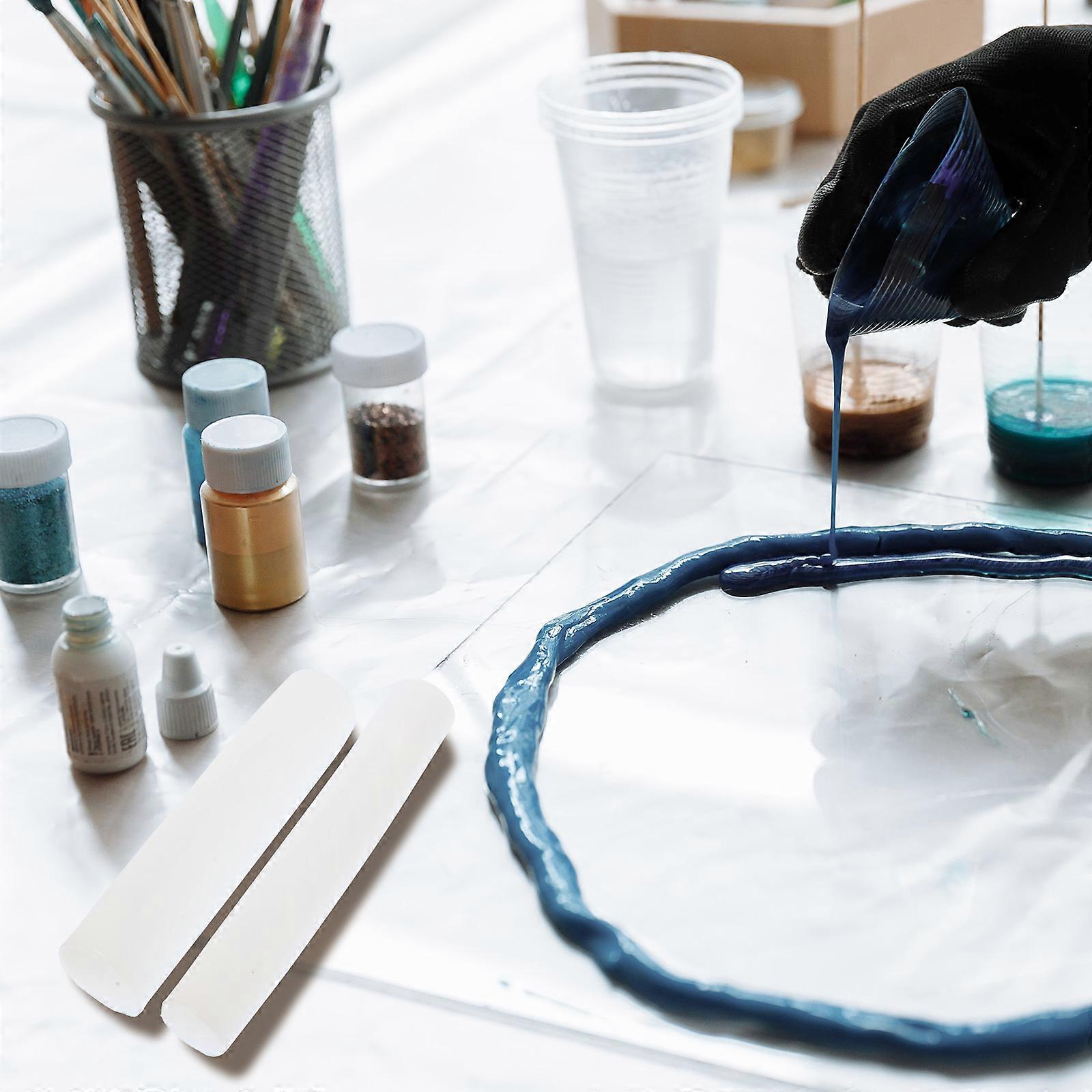 Silicone Mold For Candle Making 2Pcs Twisted Pillar Shape 3D Craft For DIY Enthusiasts White Strong Flexible Material