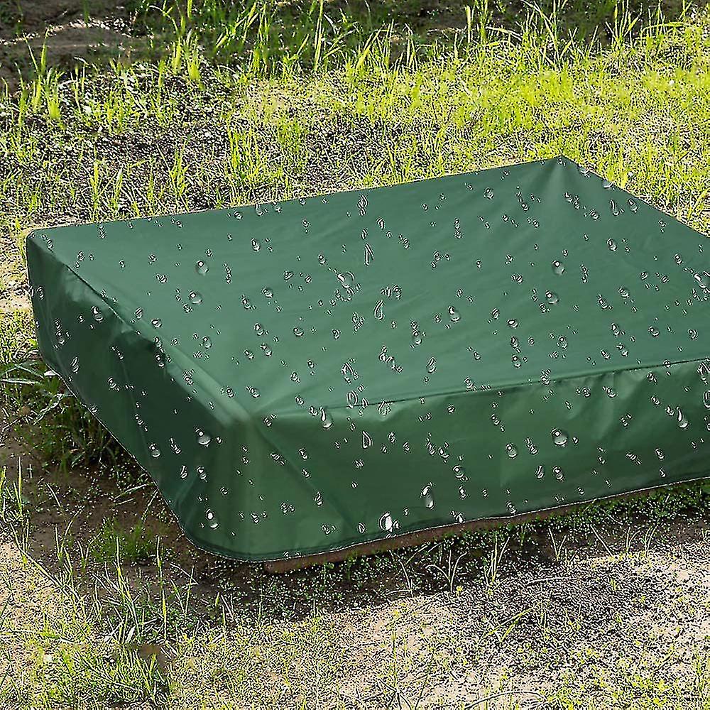 Housse De Protection Pour Bac à Sable 120x120 Cm – Tissu Oxford 210D Imperméable Avec Cordon De Serrage