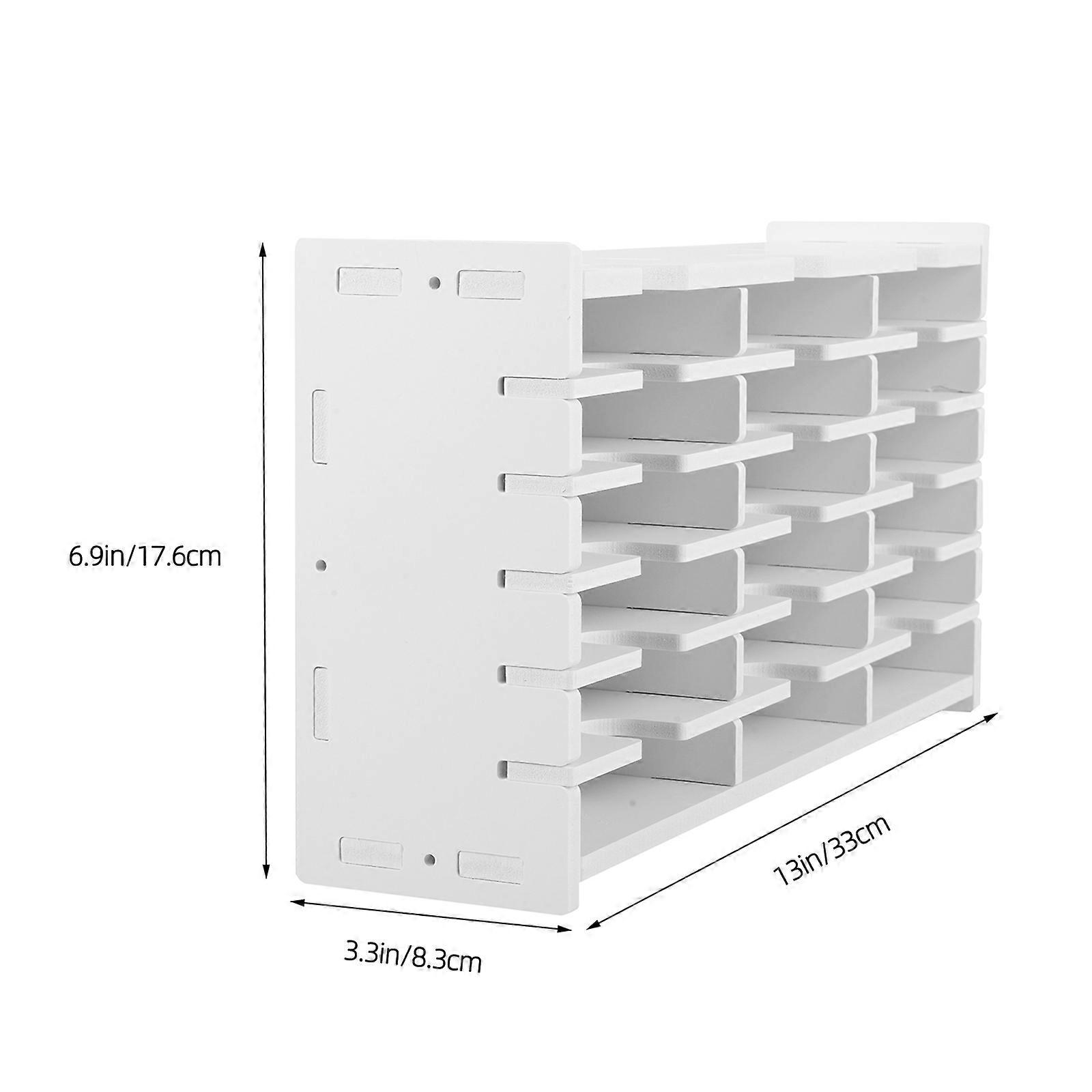 Lightweight Wood Cd Case for Storage Use Multipurpose 18-Grid Container