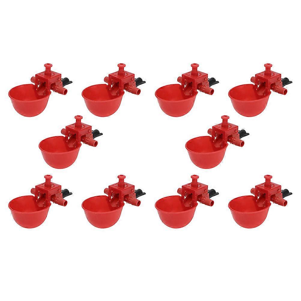 30 Pcs Automatic Refillable Plastic Poultry Water Dispenser Drinking Bowl
