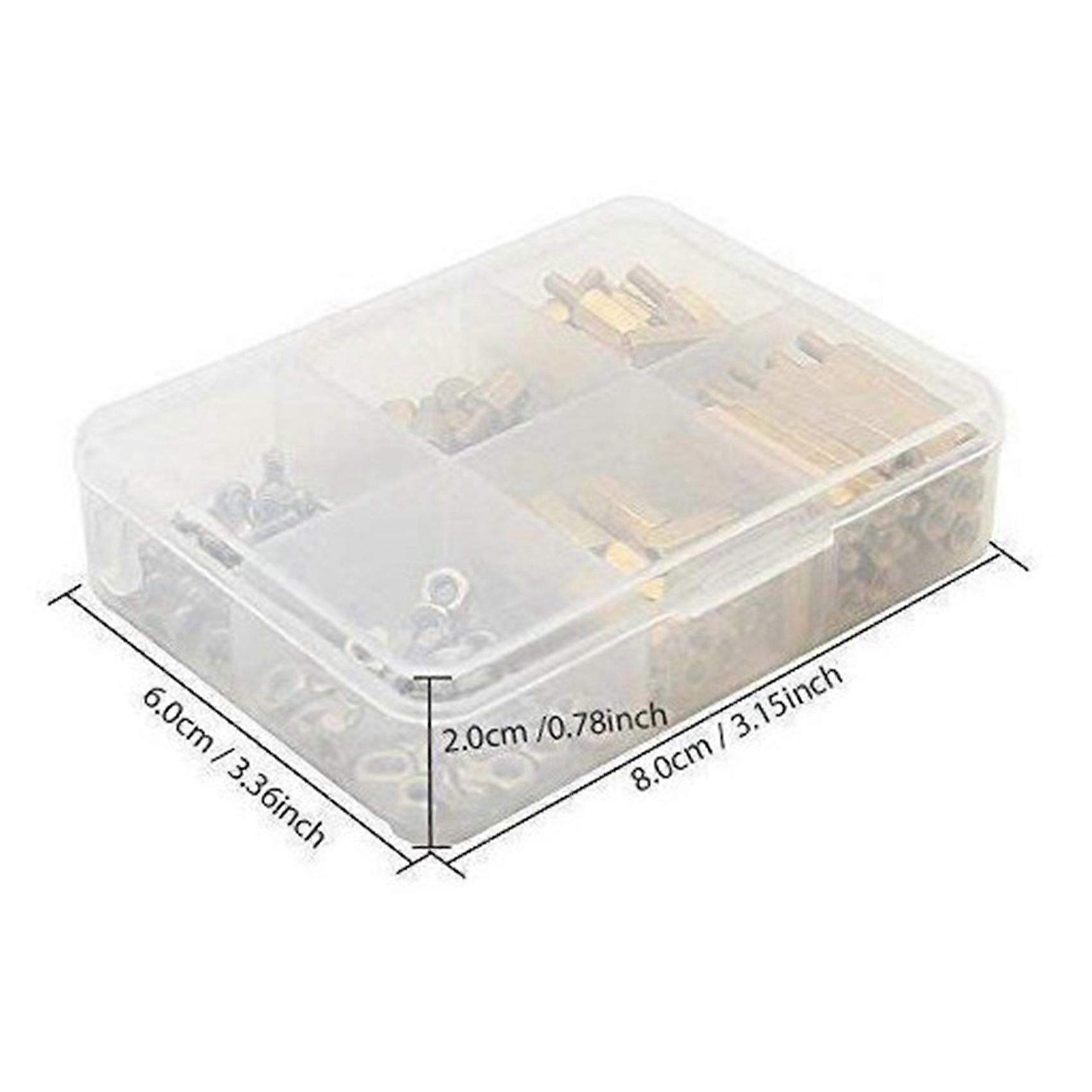 240Pcs Installation Tool for Raspberry Pi 4 Model B/3B+/3B M2.5 Series Hex Brass Column/Nuts+Screws Accessories Kit