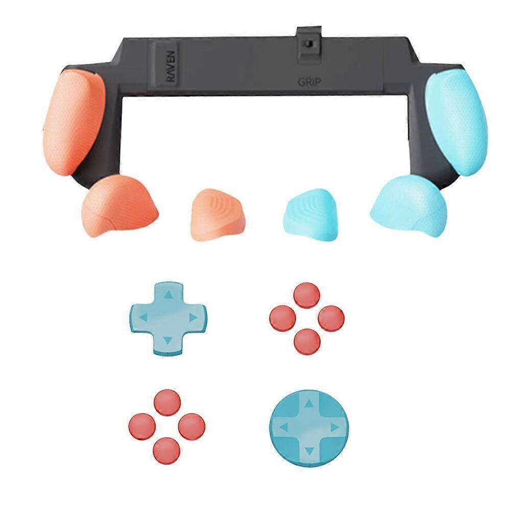 For Switch2 Case Plastic Grip Protective Shell+Button Caps+Direction Keys Kit for Switch2 Grip Case Dust-Proof Cover A