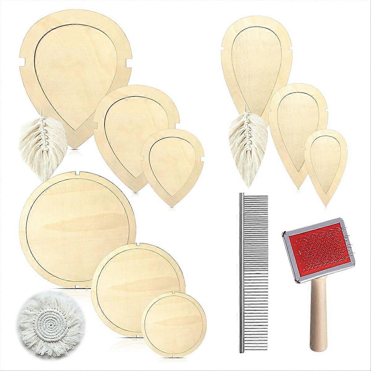 11 PCS Macrame Leaf Cutting Molds and Comb Sets