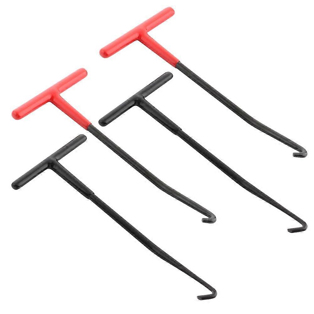Motorcycle Exhaust Spring Puller Tool Set 4 Pack with Ergonomic Rubber Grip for Easy Spring Removal
