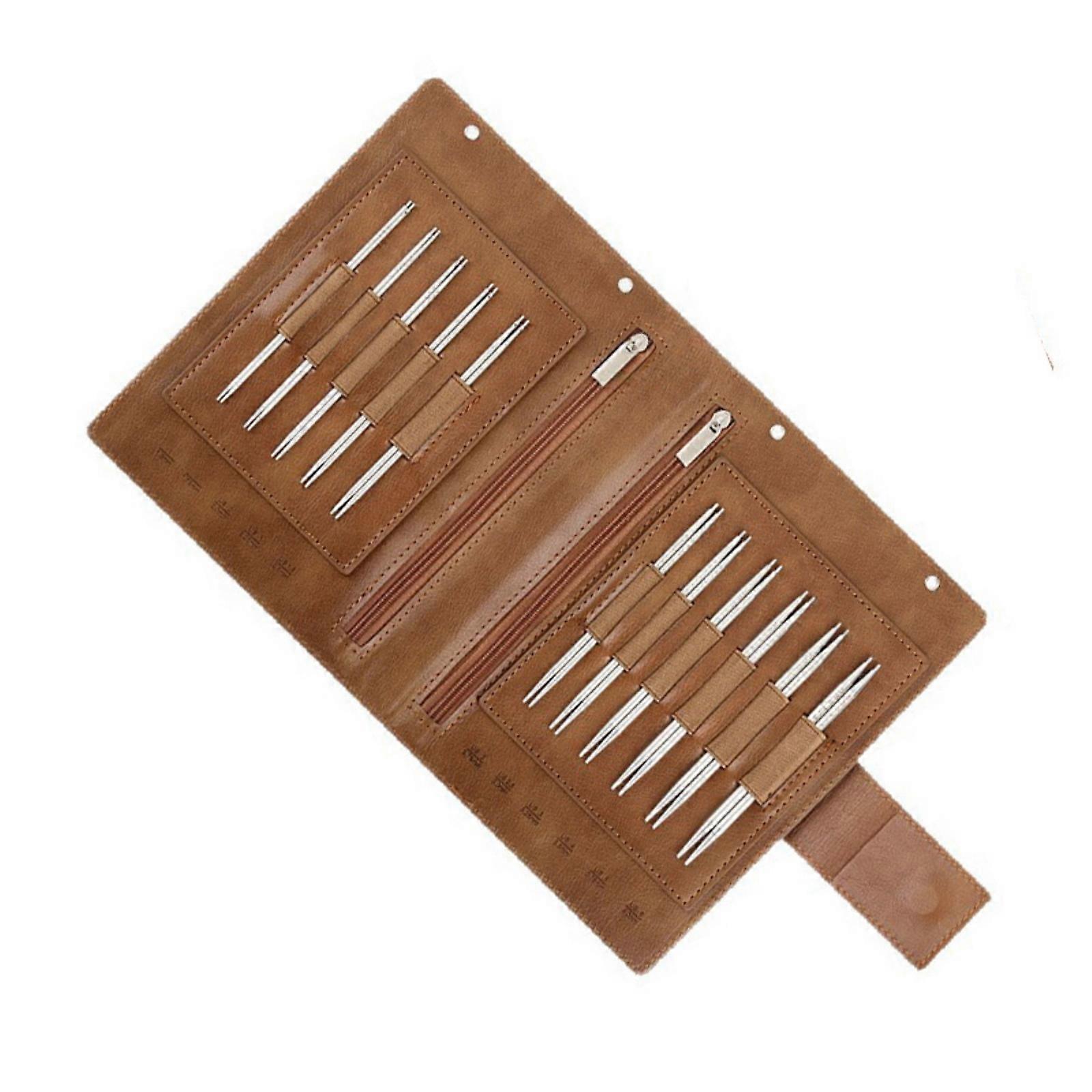 Stainless Interchangeable Knitting Needle for Crafting Multifunctional Knitting Needle Tool Set for DIY Sweater Project Multicolor