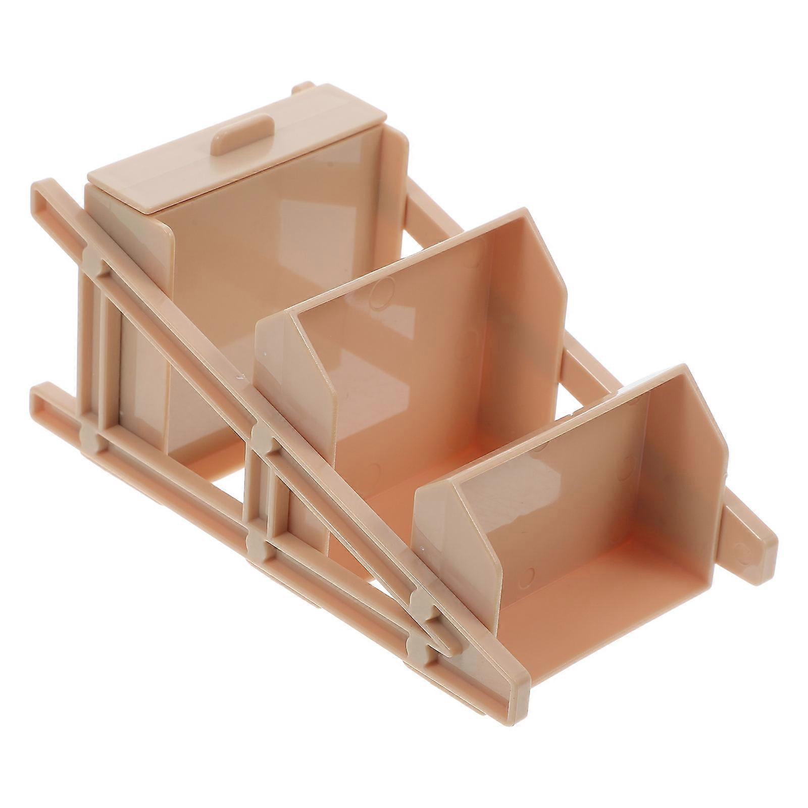 Miniature Dollhouse Storage Rack for Display 3-Tier Plastic Shelf