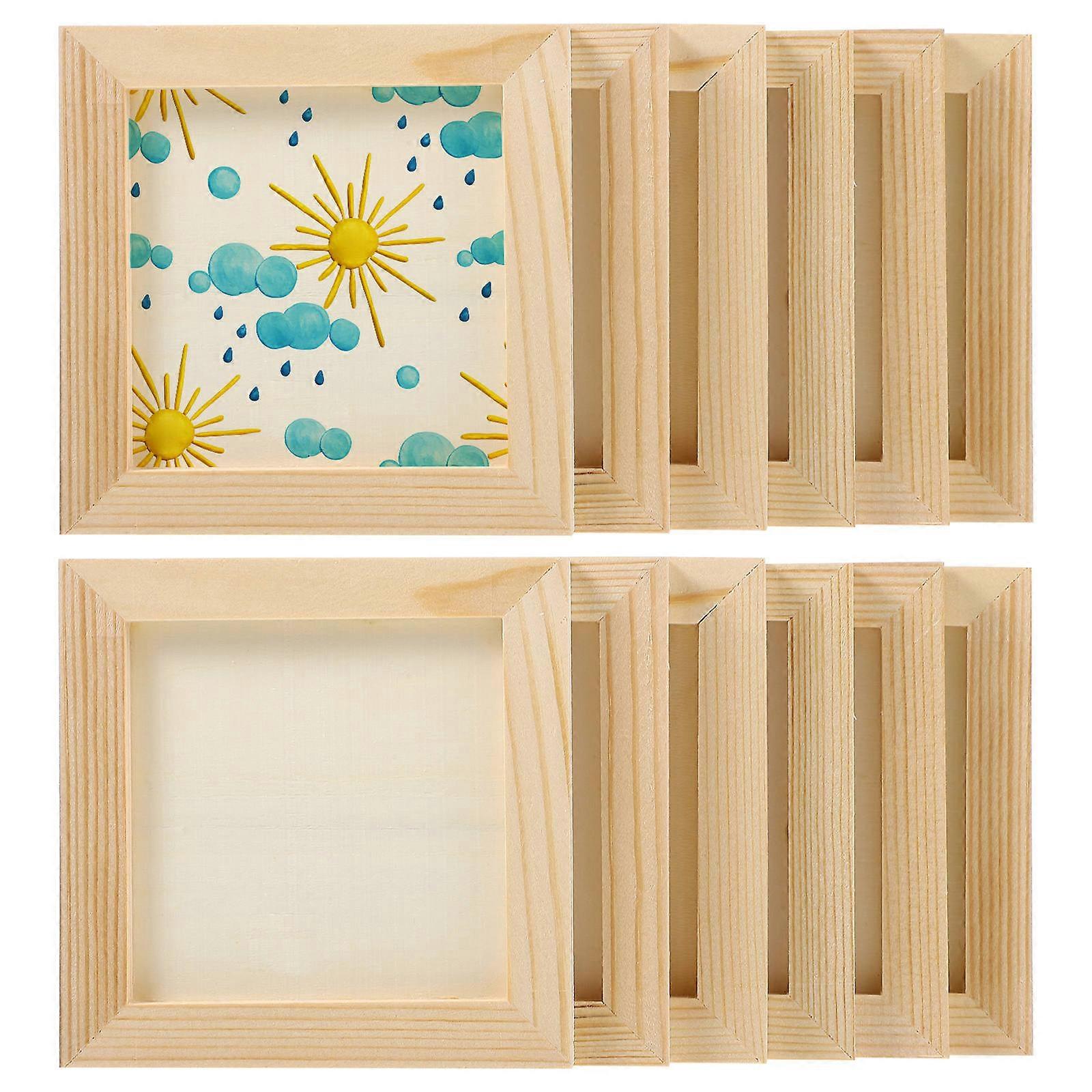 Wood Picture Frames for DIY Painting Projects 80Pcs Unfinished Frames