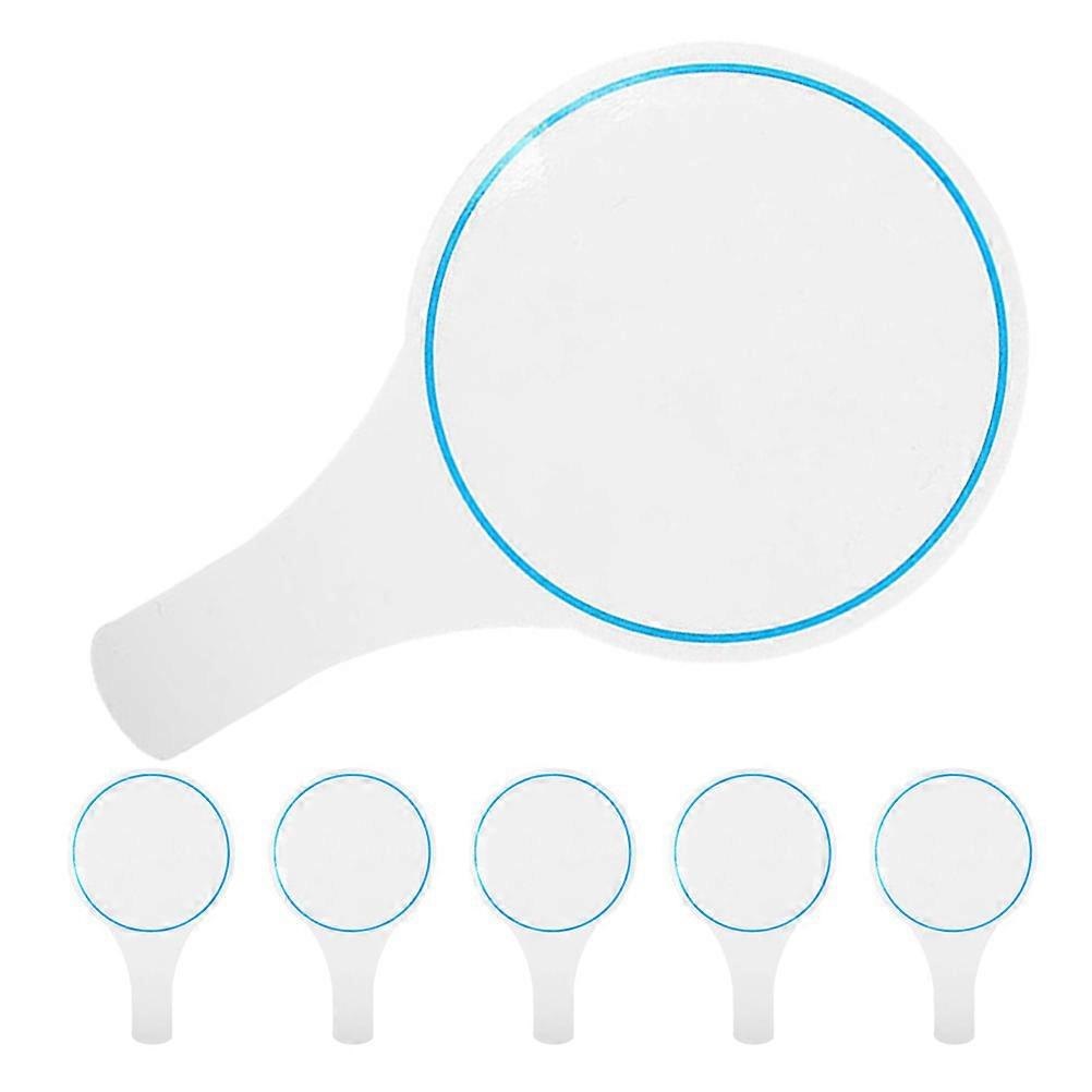 6Pcs Blue Blank Dry Erase Scoreboard for Judge Use in Portable Form