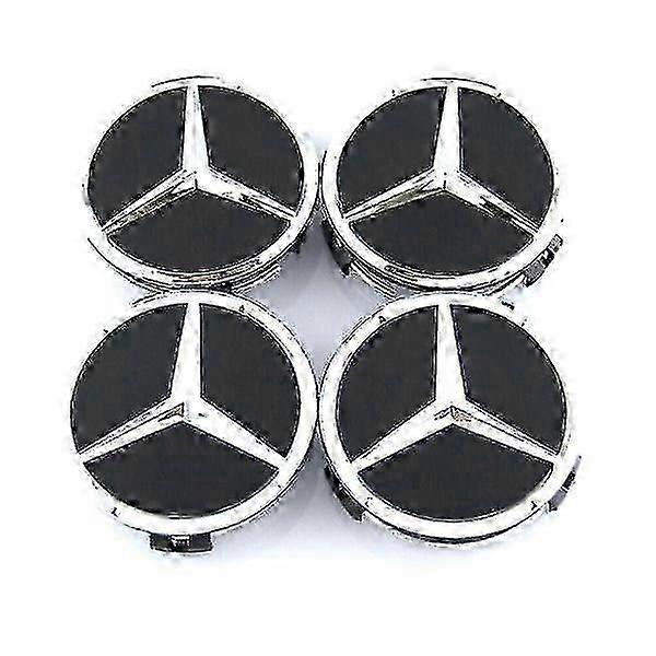 Black/silver Wheel hub cap Hub cap 60mm