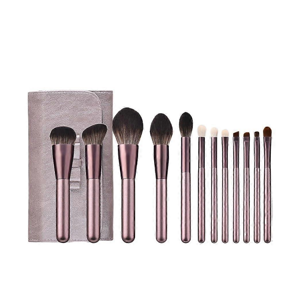 Makeup Brush Set with Soft Synthetic Bristles for Foundation, Powder and Blush Application