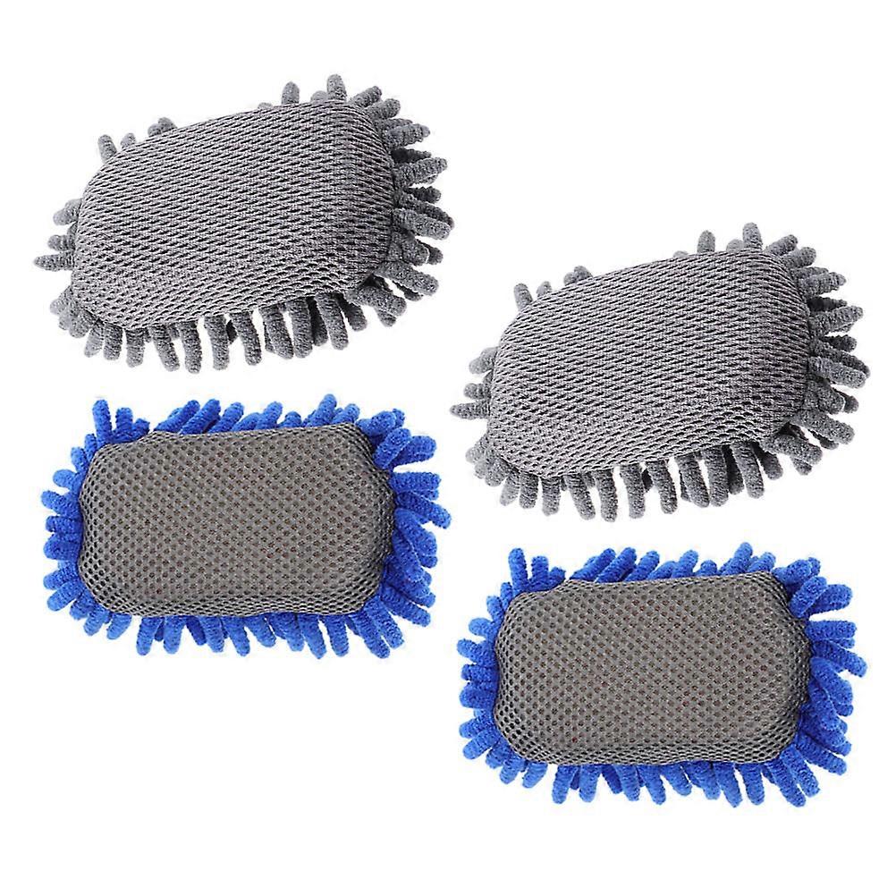 Blackboard Eraser Chenille Sponge for Dry Board Erasing 4Pcs Washable Classroom Erasers